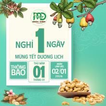 Thông báo nghỉ tết dương lịch